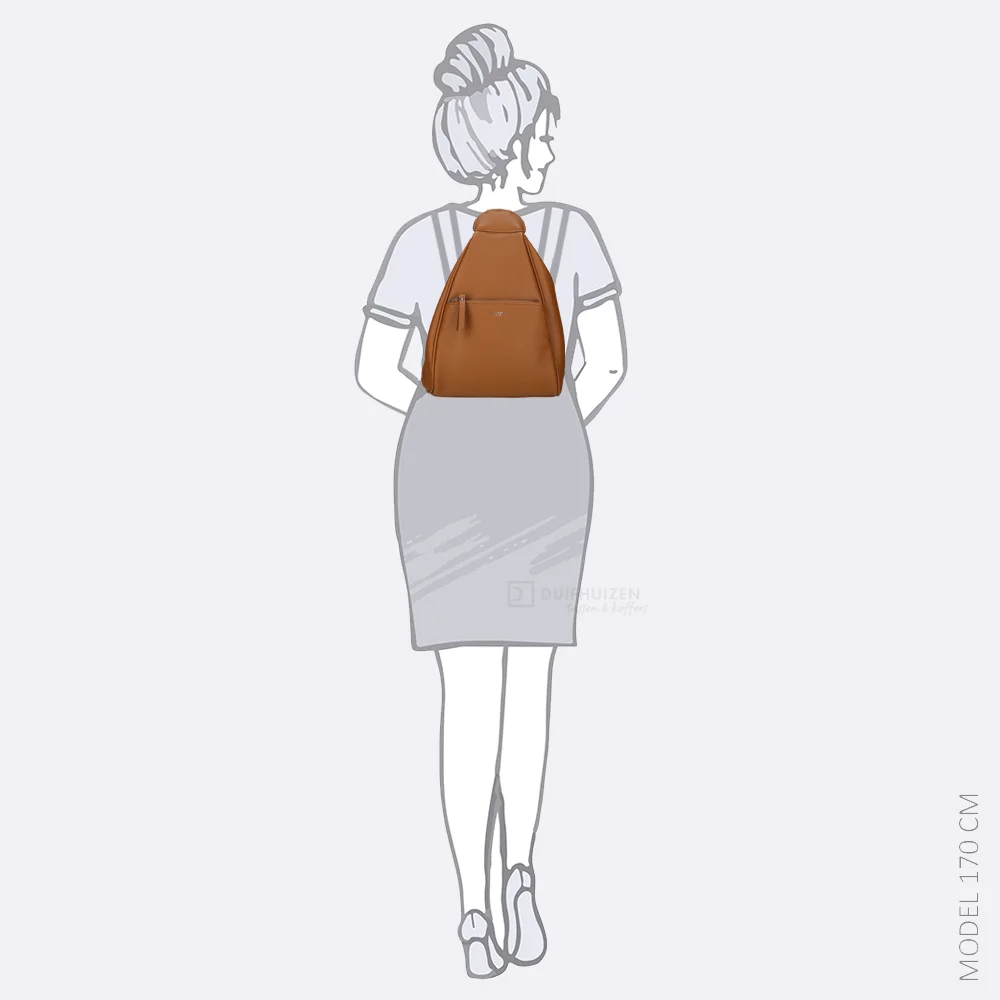 Flora & Co rugzak camel bij Duifhuizen