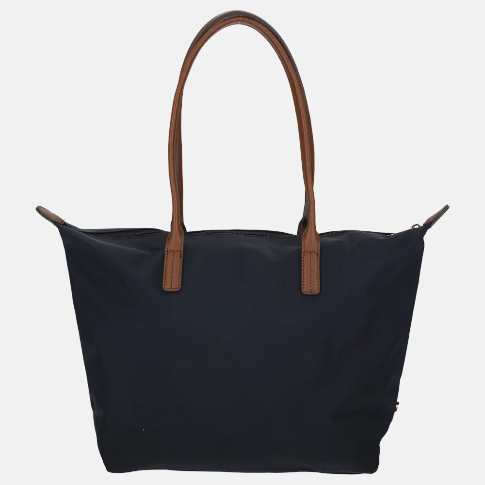 Tommy Hilfiger Popette tote shopper space blue bij Duifhuizen