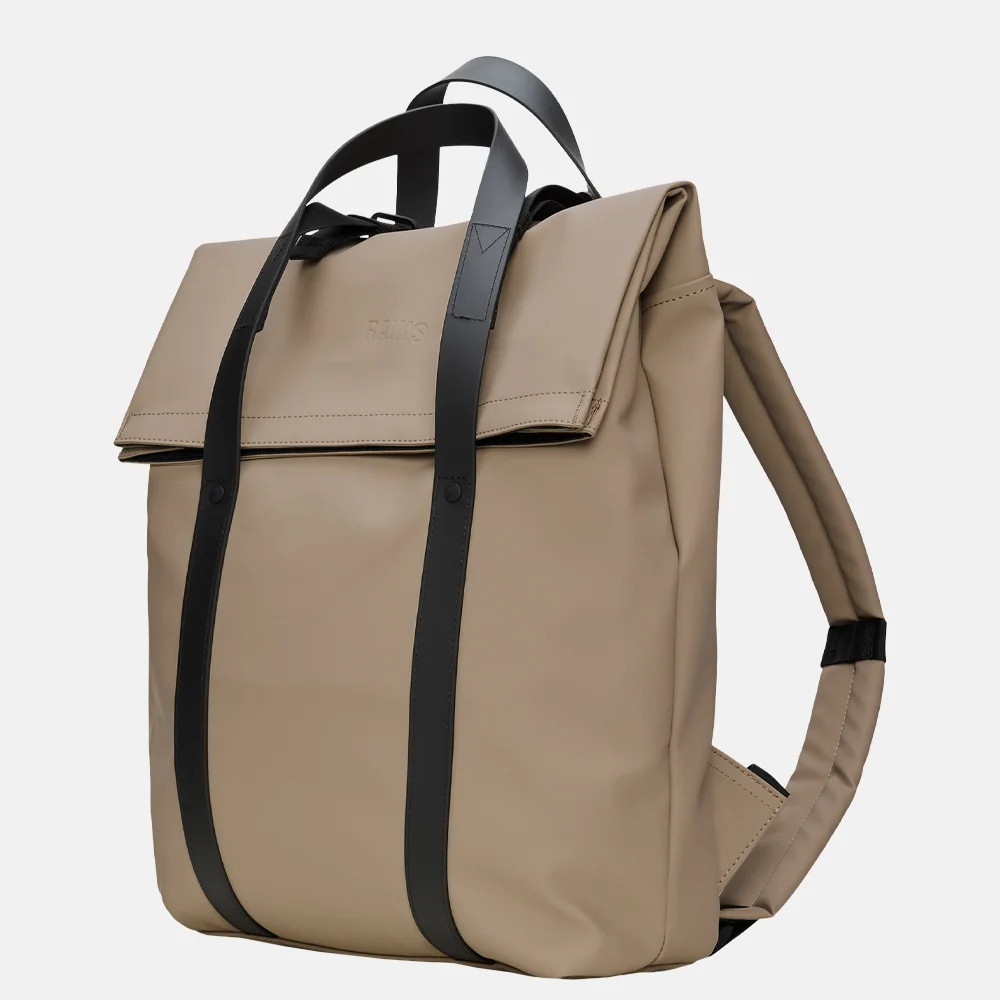 Rains rugzak beige bij Duifhuizen