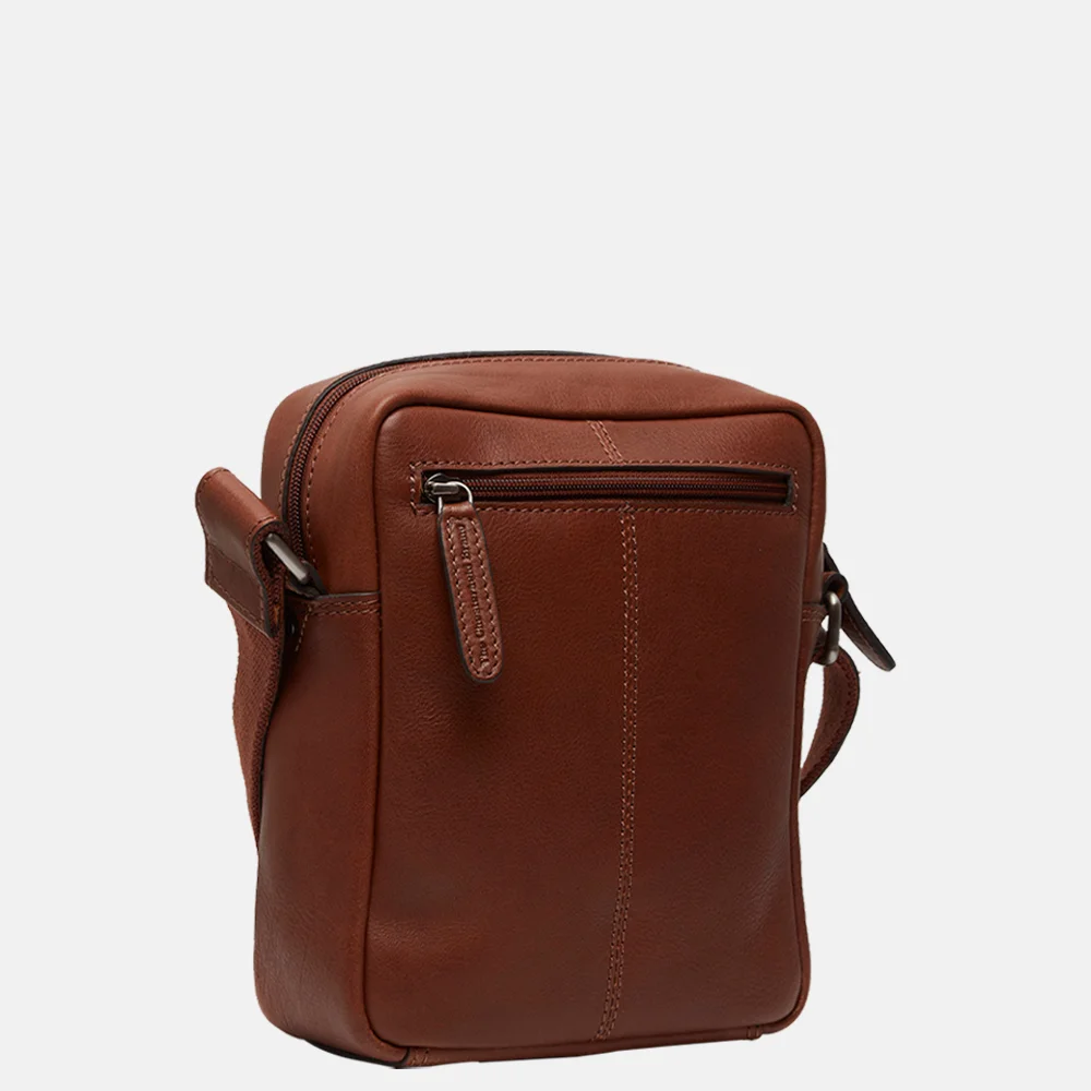 Chesterfield Ancona schoudertas cognac bij Duifhuizen