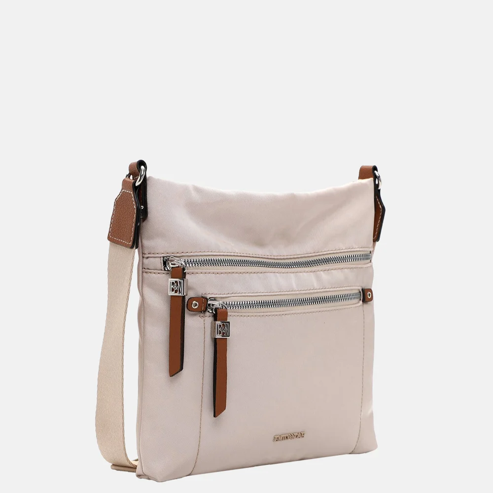 Emily & Noah Esther crossbody tas beige bij Duifhuizen