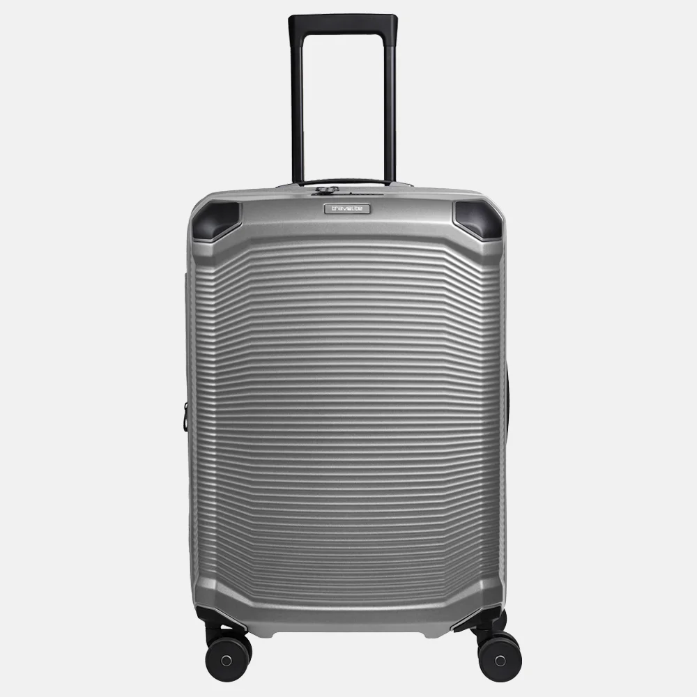 Travelite Millennium spinner reiskoffer 67 cm silver