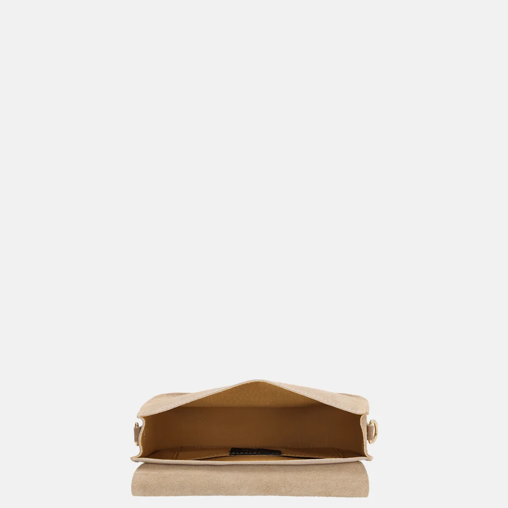 Charm London crossbody tas leopard taupe bij Duifhuizen