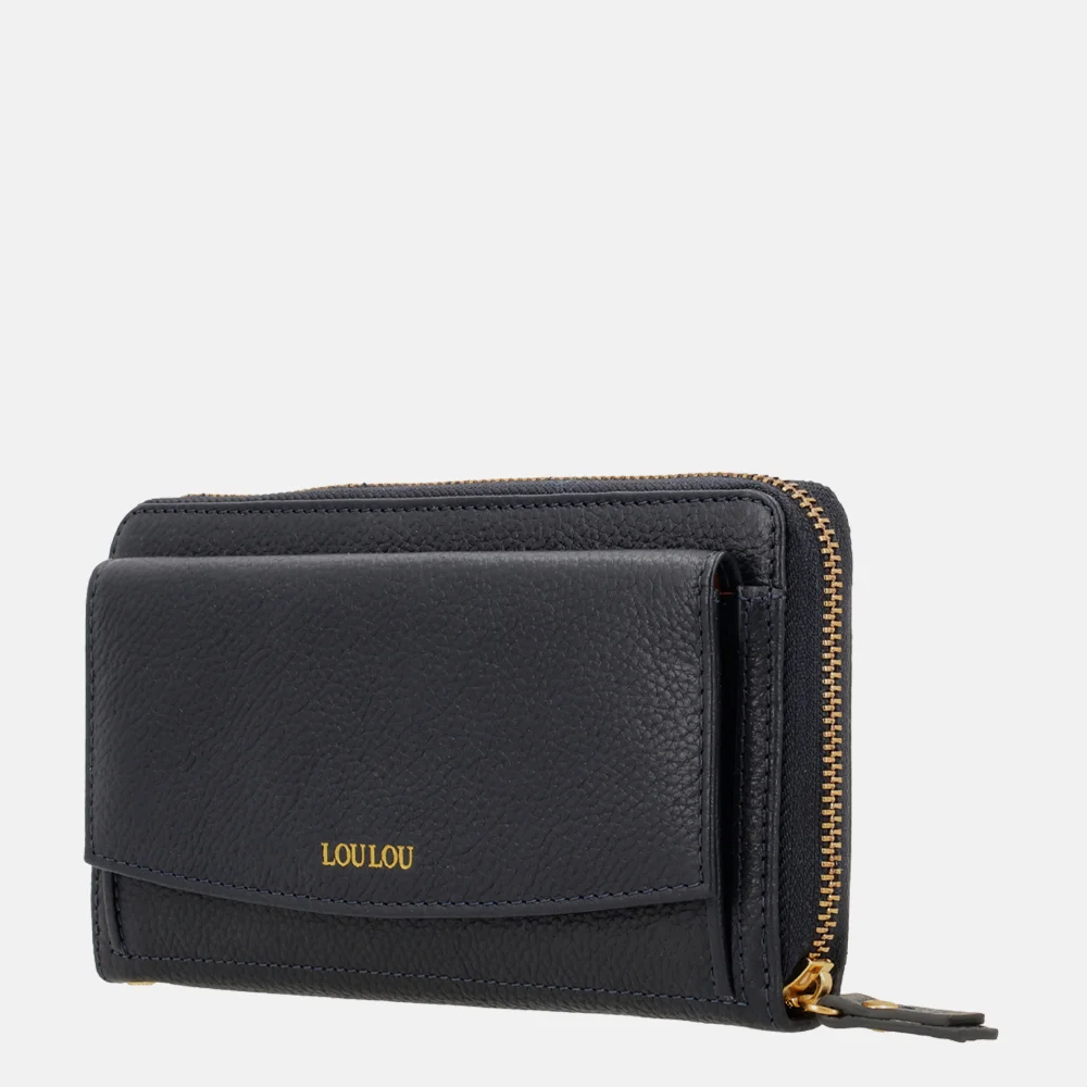 Loulou Essentiels SLB portemonnee dark blue bij Duifhuizen