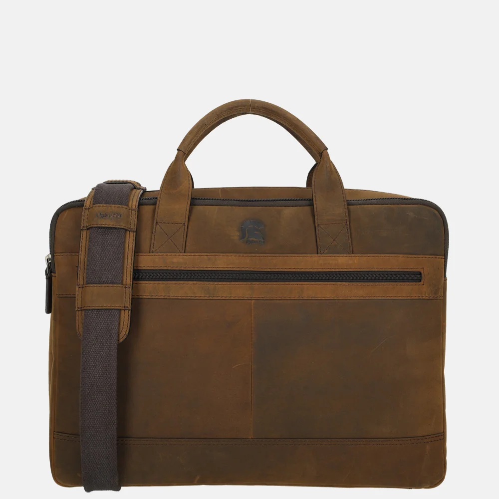 Pylos 59 Hunter laptoptas 16 inch coffee