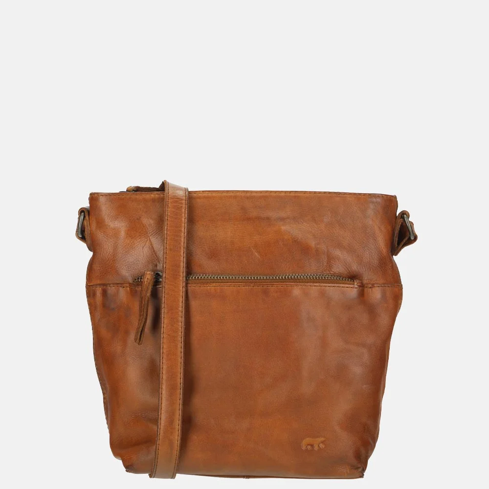 Bear Design Nancy crossbody tas cognac