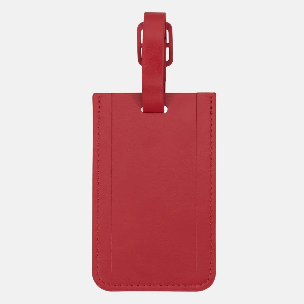 Samsonite Revolution kofferlabel red bij Duifhuizen