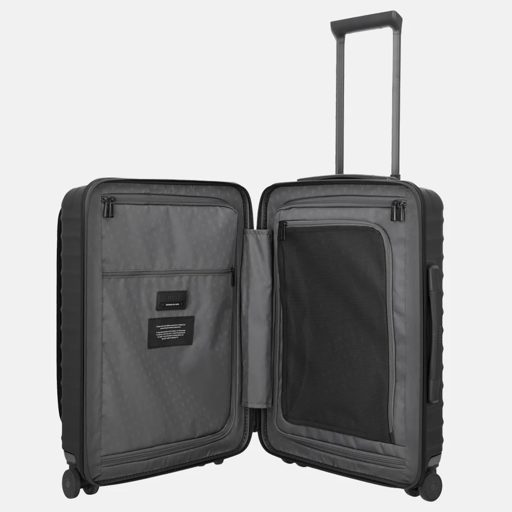Titan Upgrade handbagage koffer frontpocket 55 cm nightshade black bij Duifhuizen
