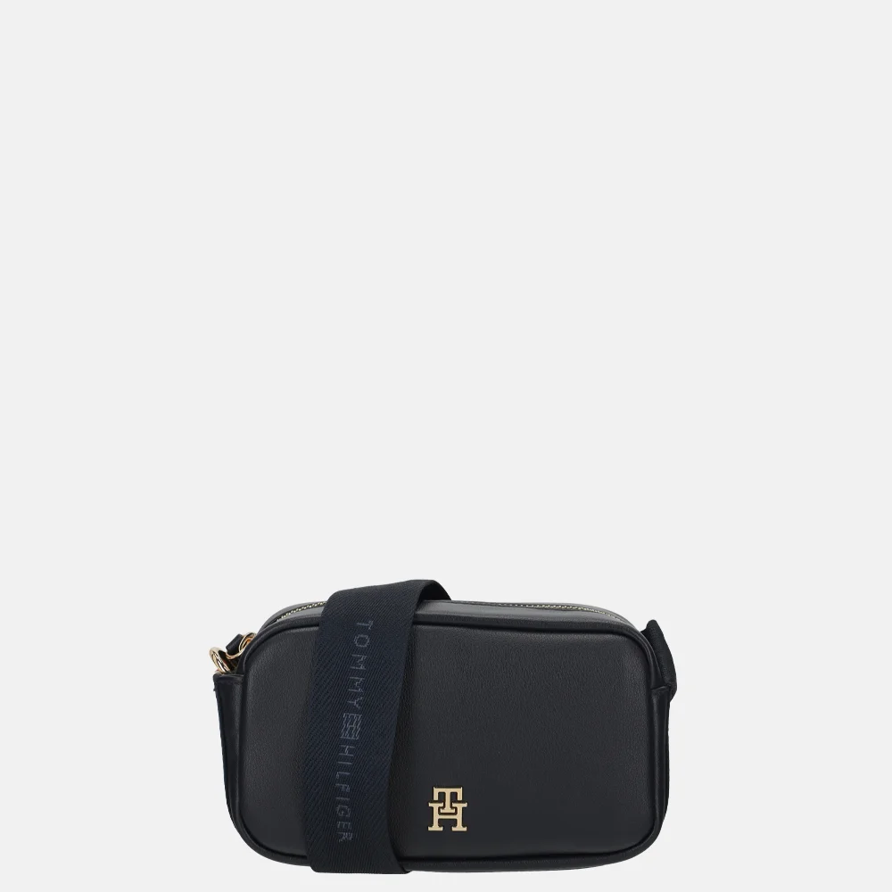 Tommy Hilfiger Logotape  crossbody tas  space blue corp bij Duifhuizen