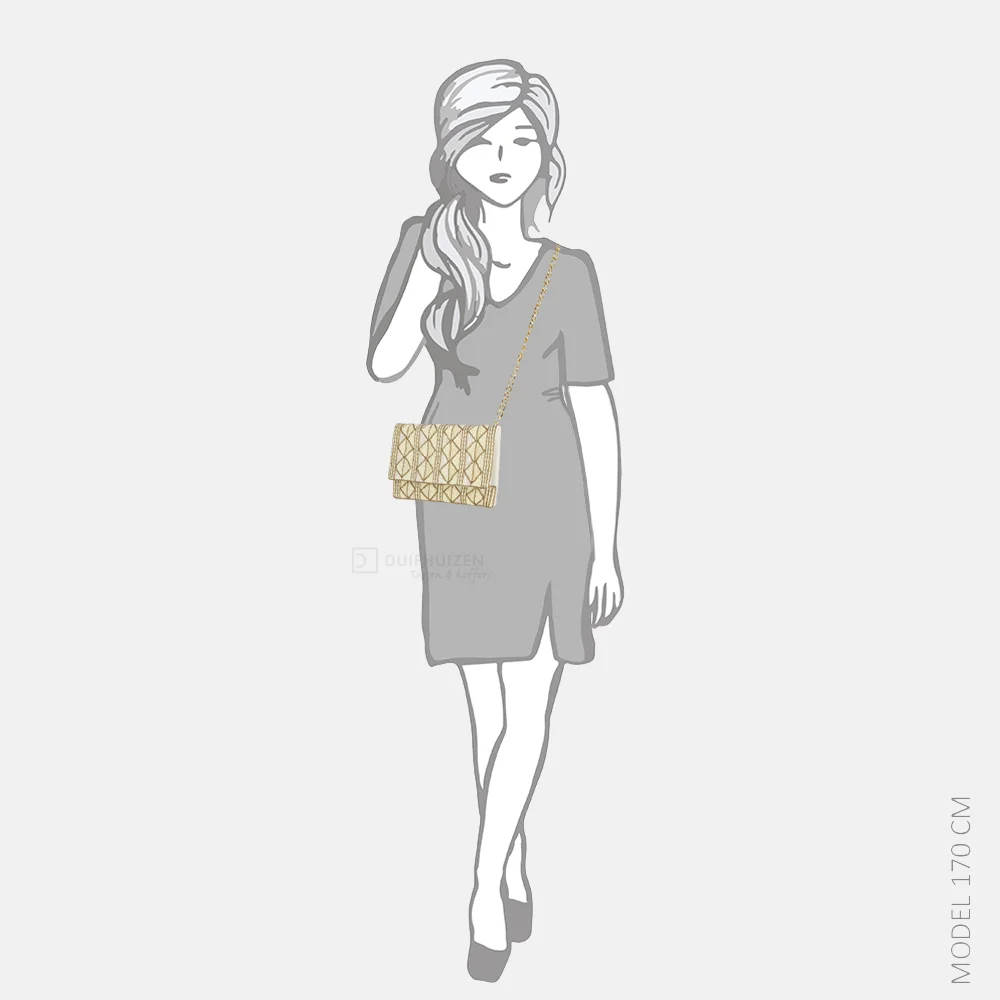 Bulaggi clutch kraaltjes ecru bij Duifhuizen