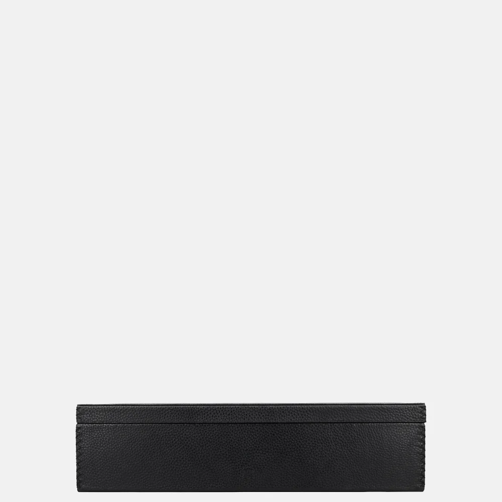 Chamada leren opbergbox rechthoek effen large black bij Duifhuizen