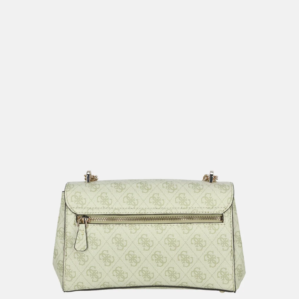 Guess Leona convertible crossbody tas flap sage logo bij Duifhuizen