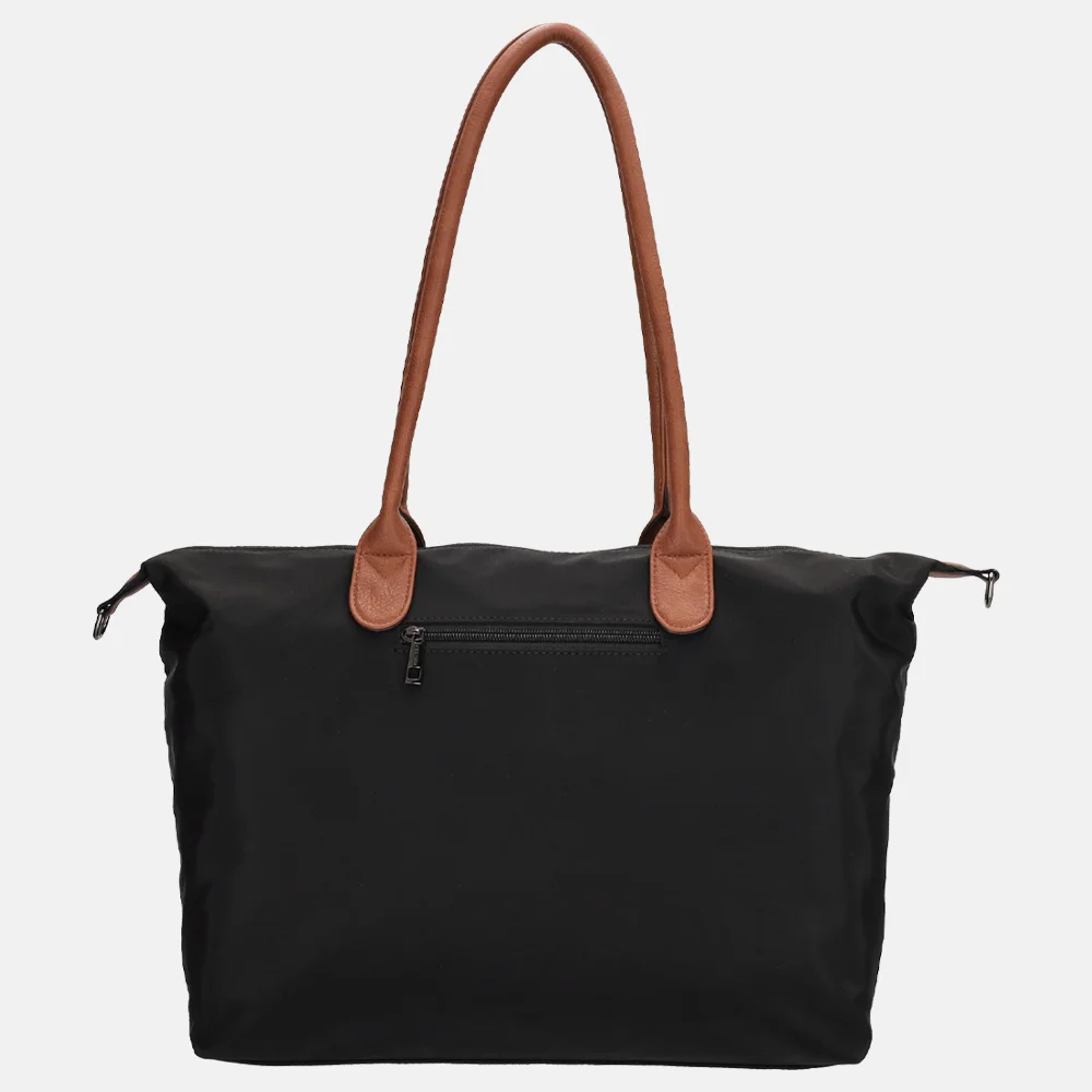 Charm London Buckingham shopper met 15.6 inch laptopvak L zwart bij Duifhuizen