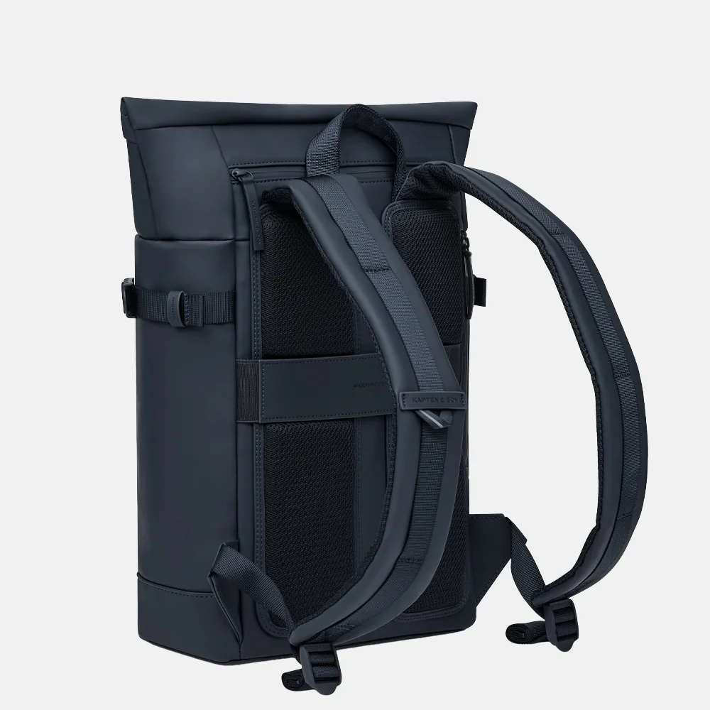 Kapten & Son Helsinki 2.0 laptoprugzak 15 inch navy blue bij Duifhuizen