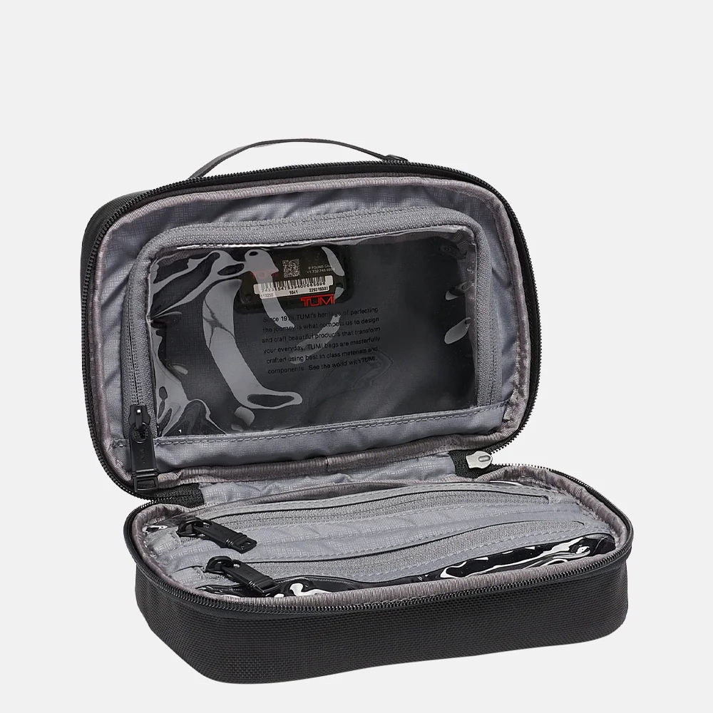 Tumi Alpha toilettas black bij Duifhuizen