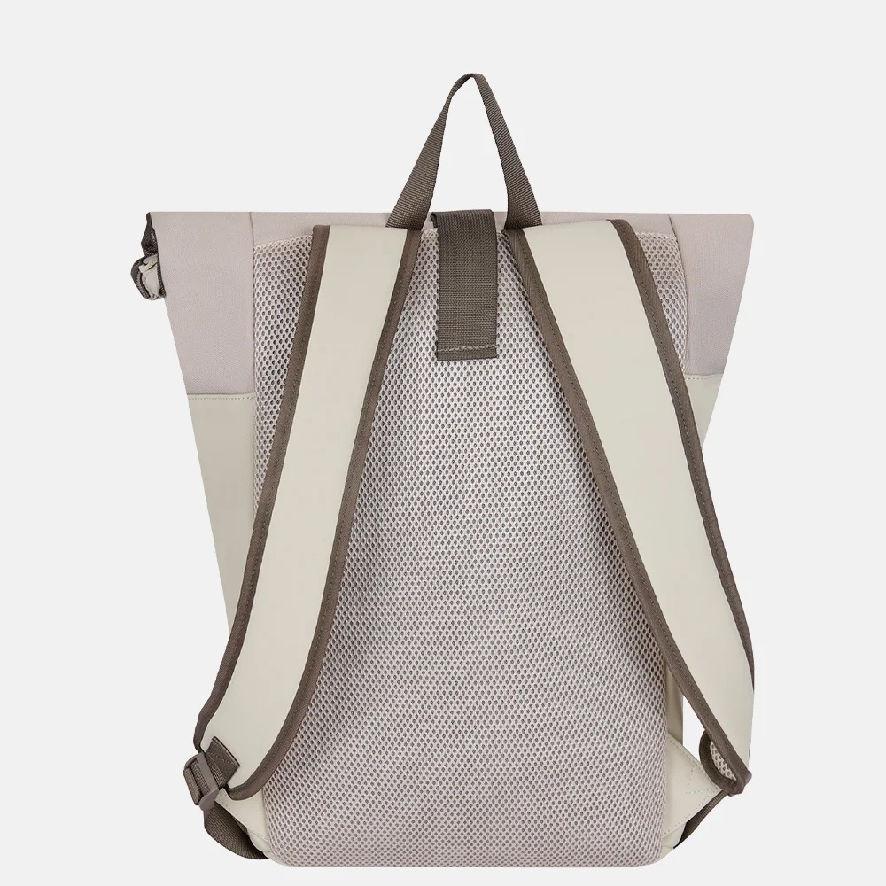 New Rebels Backham laptoprugzak 15 inch L beige beige bij Duifhuizen