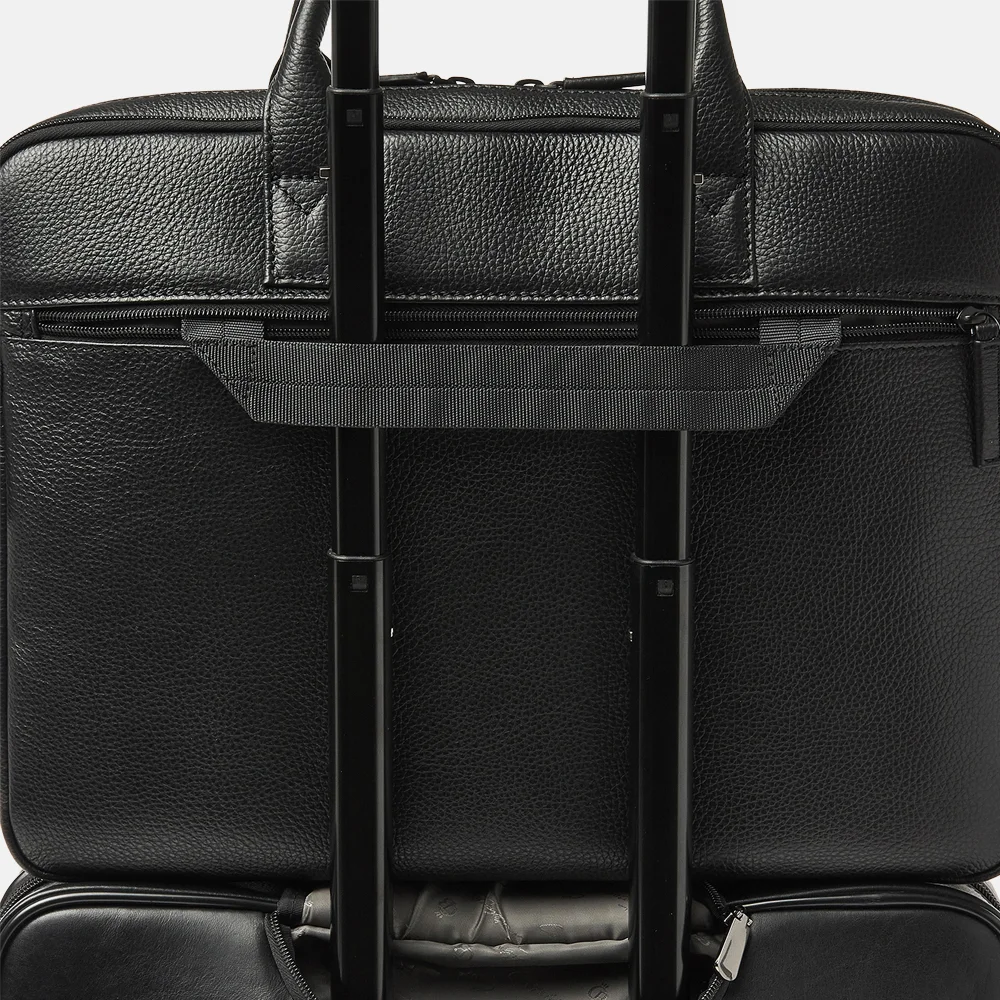 Castelijn en Beerens Moss laptoptas 17 inch zwart bij Duifhuizen