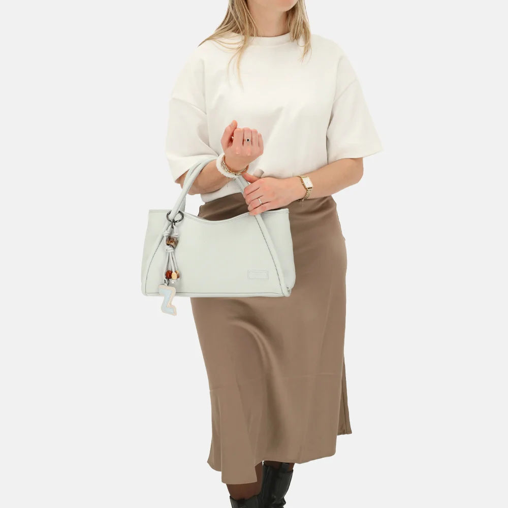 Zebra Trends Sofie handtas M light blue bij Duifhuizen