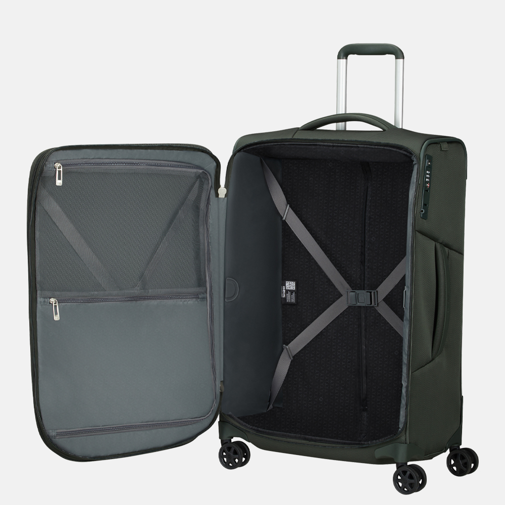 Samsonite Respark koffer 67 cm forest green bij Duifhuizen