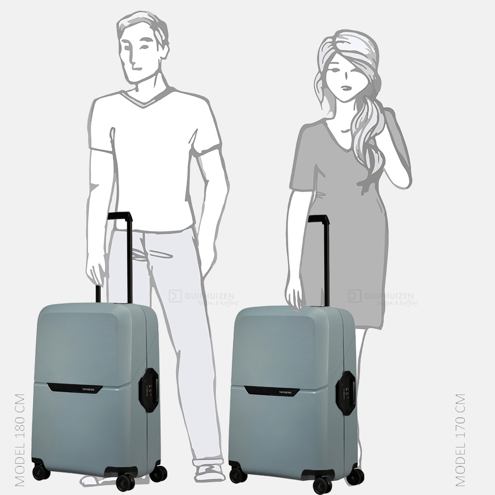 Samsonite Magnum ECO koffer 69 cm ice blue bij Duifhuizen