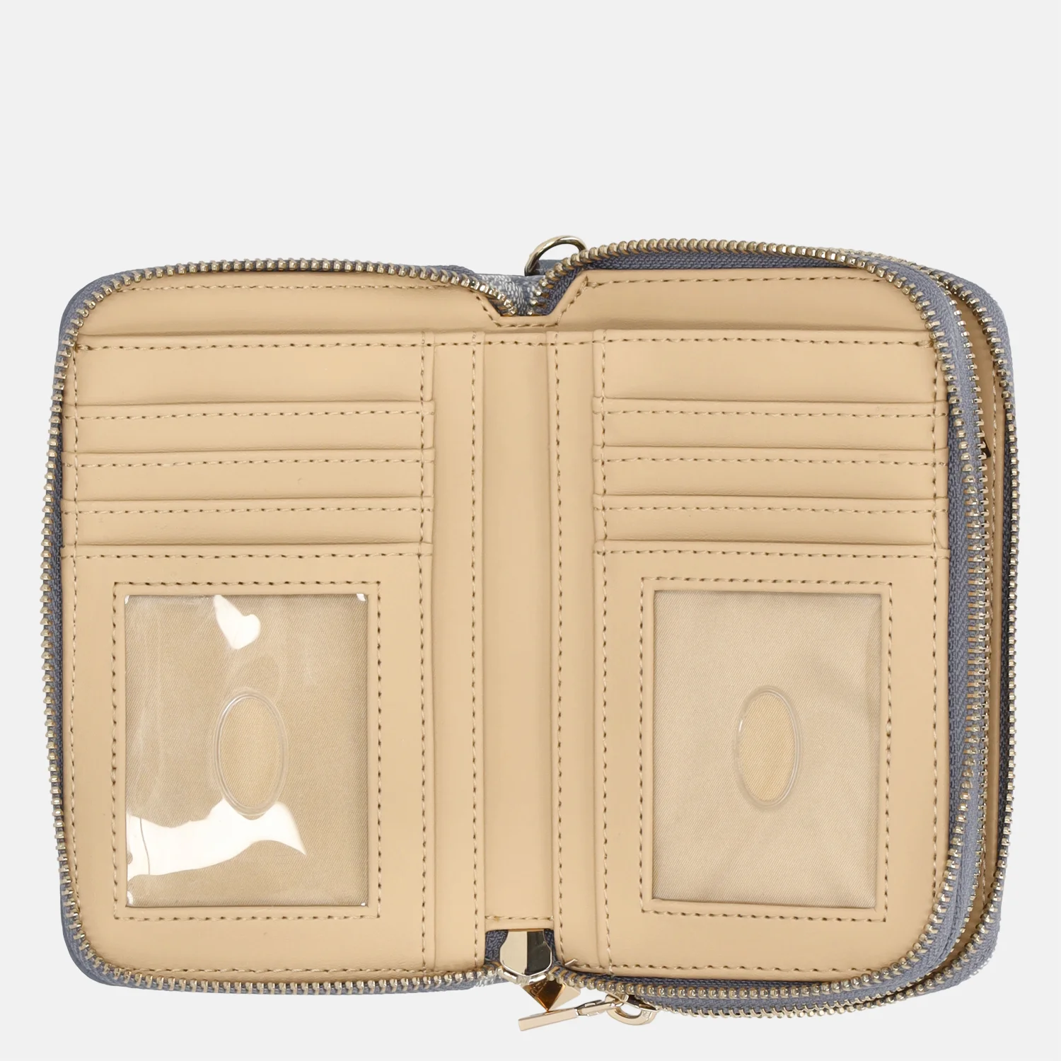 Guess Lindsey portemonnee slate logo bij Duifhuizen