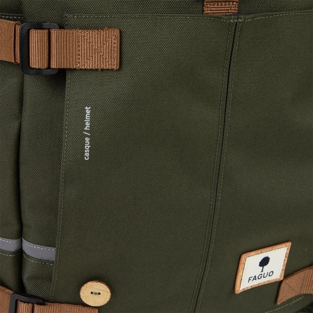 Faguo Commuter rugzak 14 inch kaki bij Duifhuizen