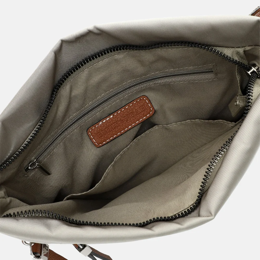 Emily & Noah Esther crossbody tas khaki bij Duifhuizen