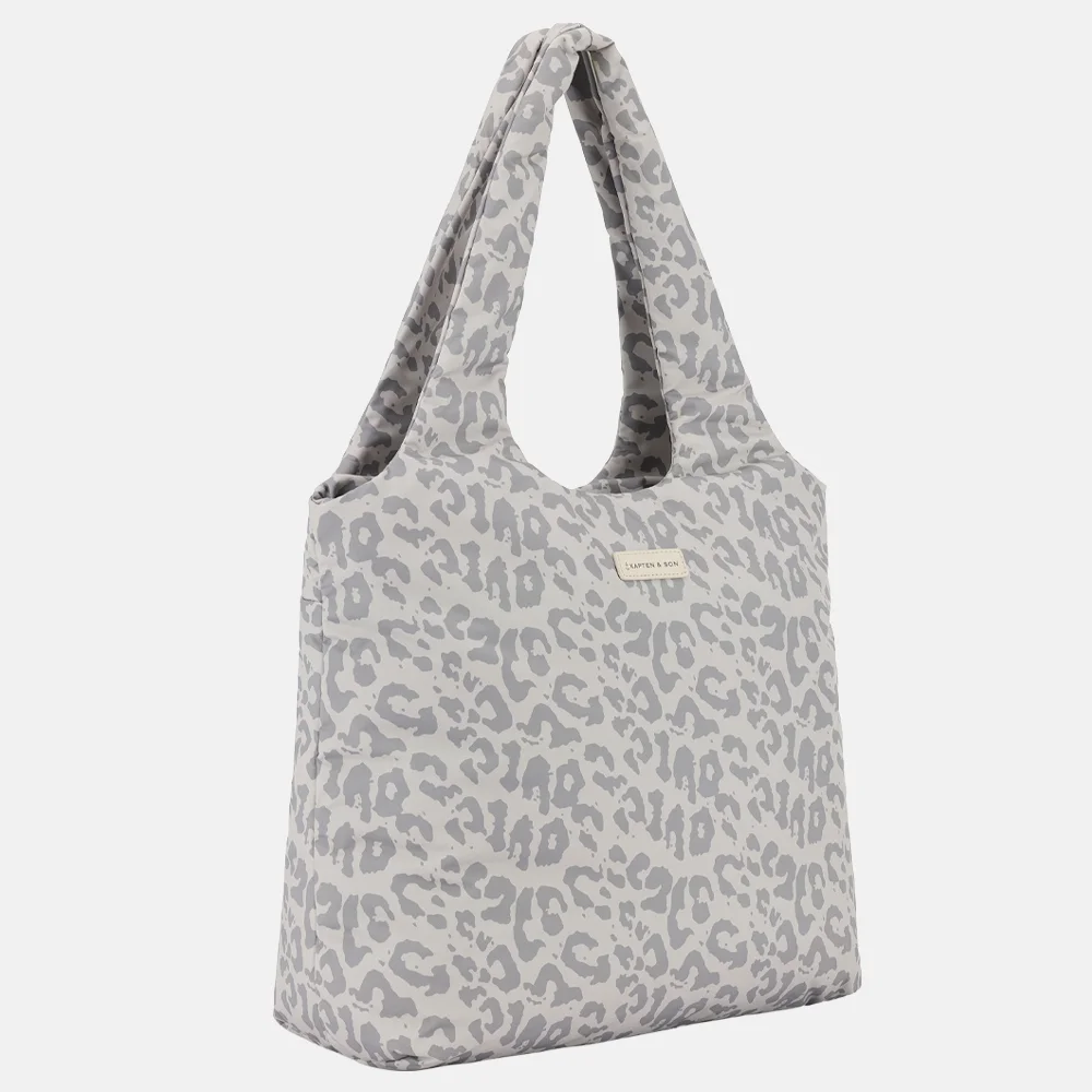 Kapten & Son Skara Cloud shopper 14 inch leopard sandstone bij Duifhuizen