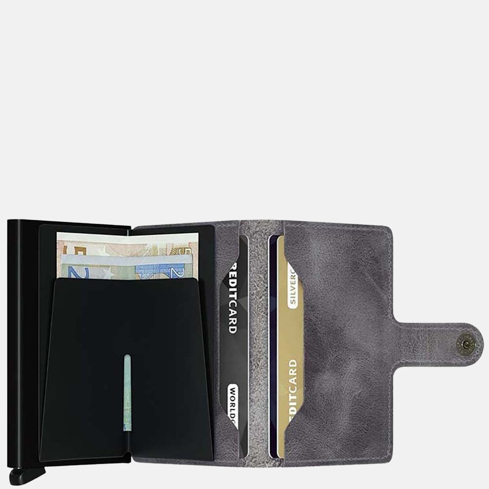Secrid Miniwallet pasjeshouder vintage grey-black bij Duifhuizen