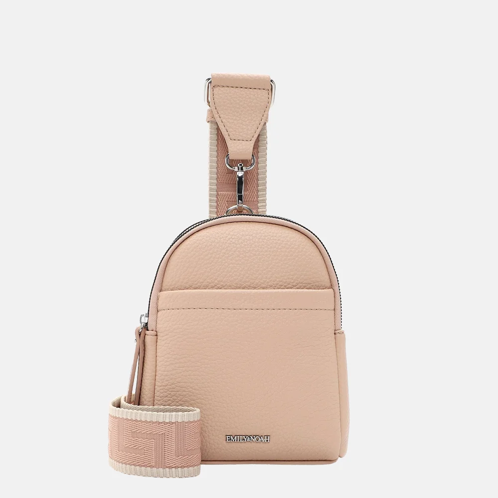 Emily & Noah Elena crossbody tas pink salt bij Duifhuizen