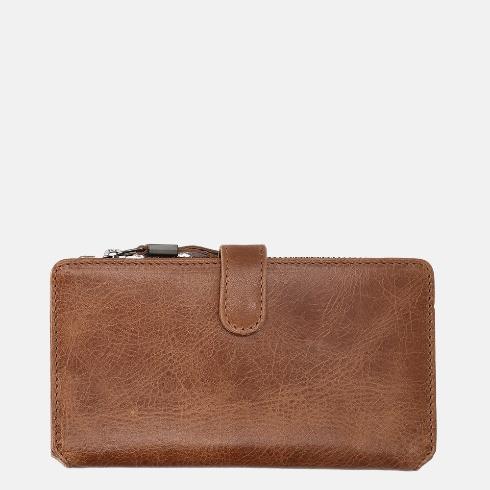 Micmacbags Porto portemonnee/telefoontasje brown bij Duifhuizen
