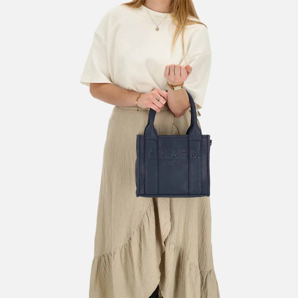 Charm London shopper S blauw bij Duifhuizen