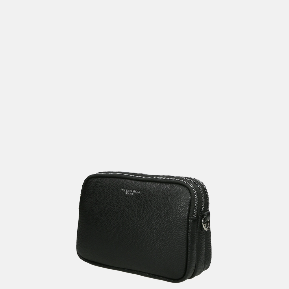 Flora & Co crossbody tas black bij Duifhuizen