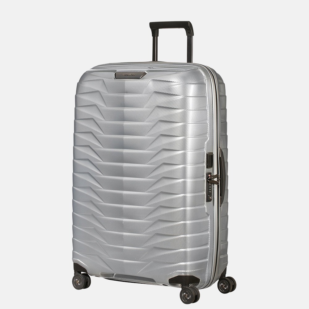 Samsonite Proxis spinner 75 cm silver bij Duifhuizen