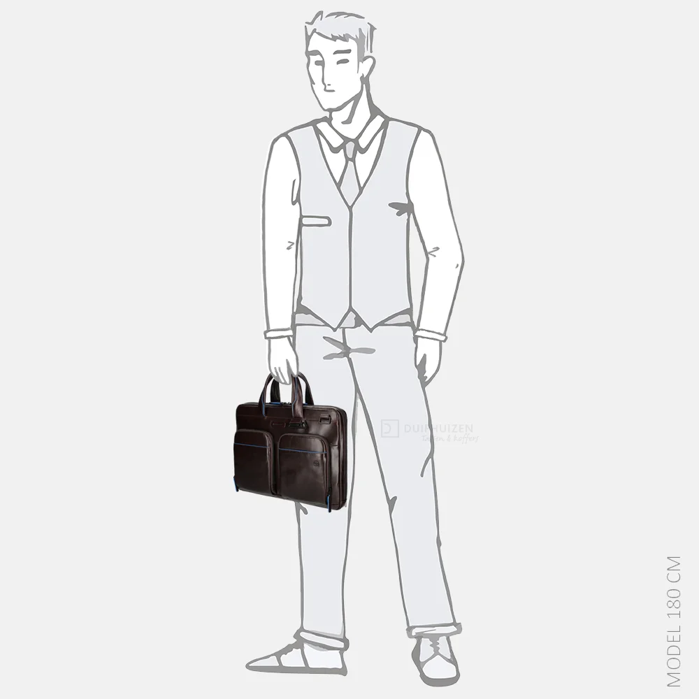 Piquadro laptoptas 14 inch morro bij Duifhuizen