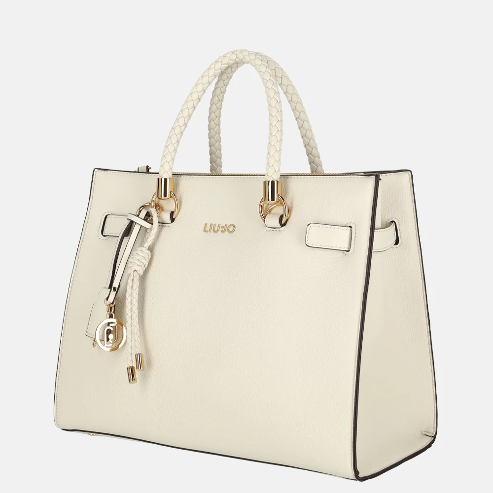 Liu Jo Manhattan tote shopper M cream bij Duifhuizen