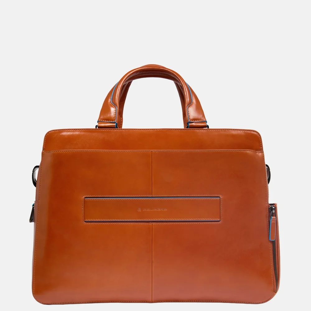 Piquadro laptoptas 15 inch orange bij Duifhuizen