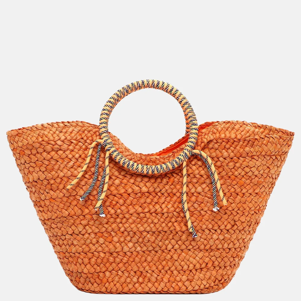 Emily & Noah Jolanda handtas riet orange