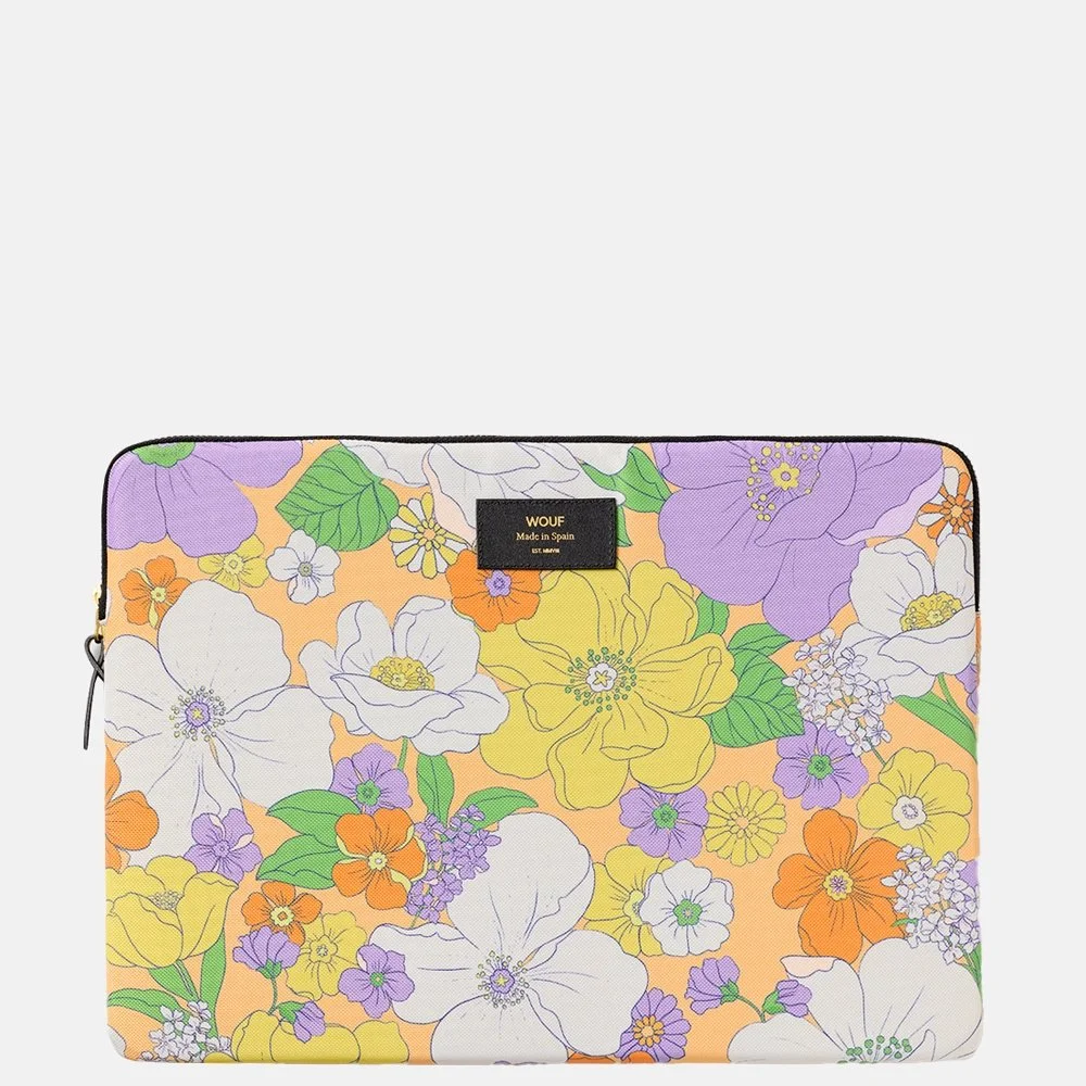 WOUF laptophoes 13/14 inch  Yelli Flowers bij Duifhuizen