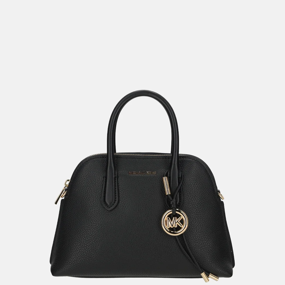 Michael Kors Freddie dome satchel handtas M black bij Duifhuizen
