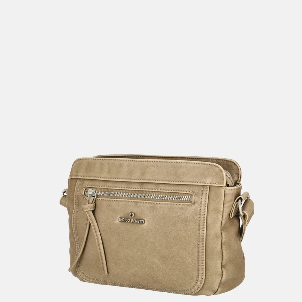 Enrico Benetti Harper crossbody tas middentaupe bij Duifhuizen
