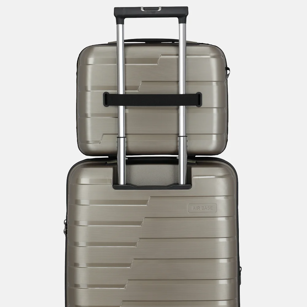 Travelite Air Base beautycase champagne bij Duifhuizen