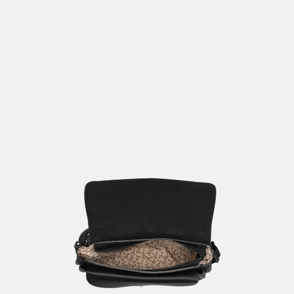Flora & Co crossbody tas black bij Duifhuizen