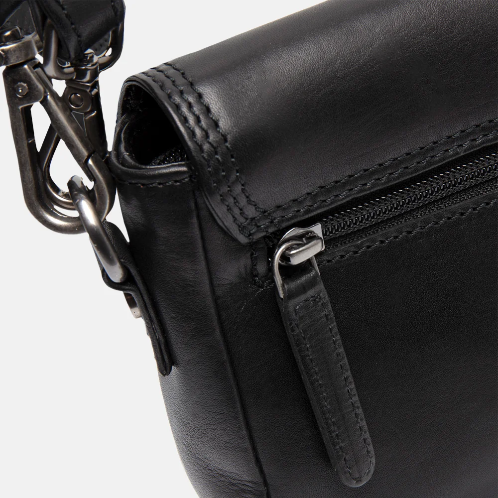 Chesterfield Marcella  crossbody tas XS black bij Duifhuizen