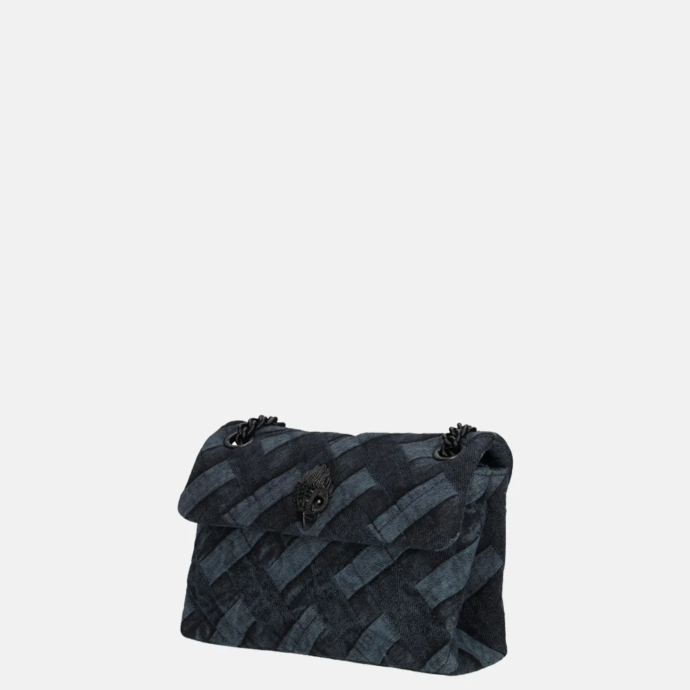 Kurt Geiger Kensington crossbody tas mini dark denim bij Duifhuizen