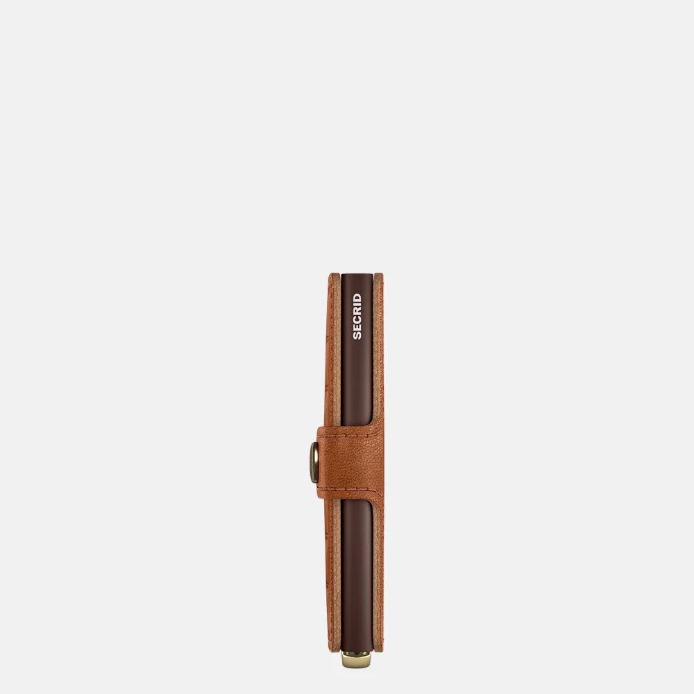 Secrid Premium Miniwallet Emboss Lines pasjeshouder cognac bij Duifhuizen
