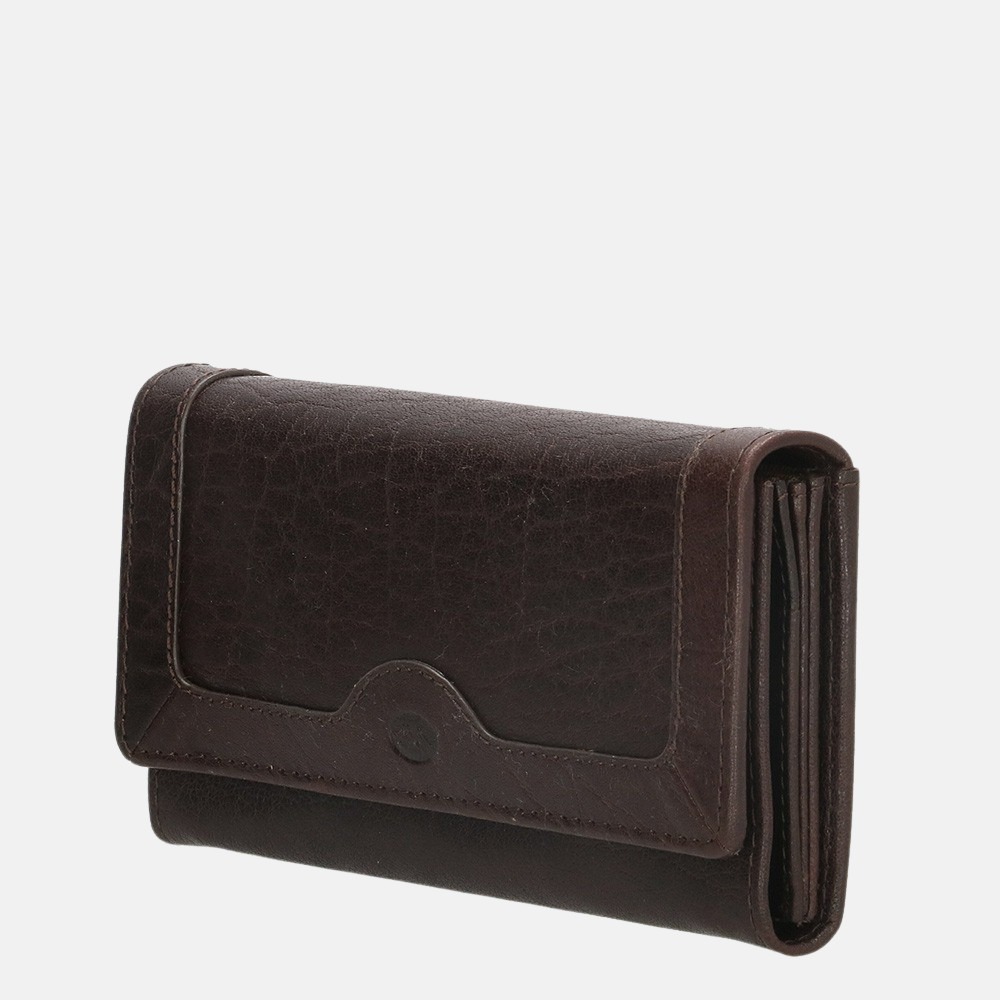 Micmacbags Legacy portemonnee dark brown bij Duifhuizen