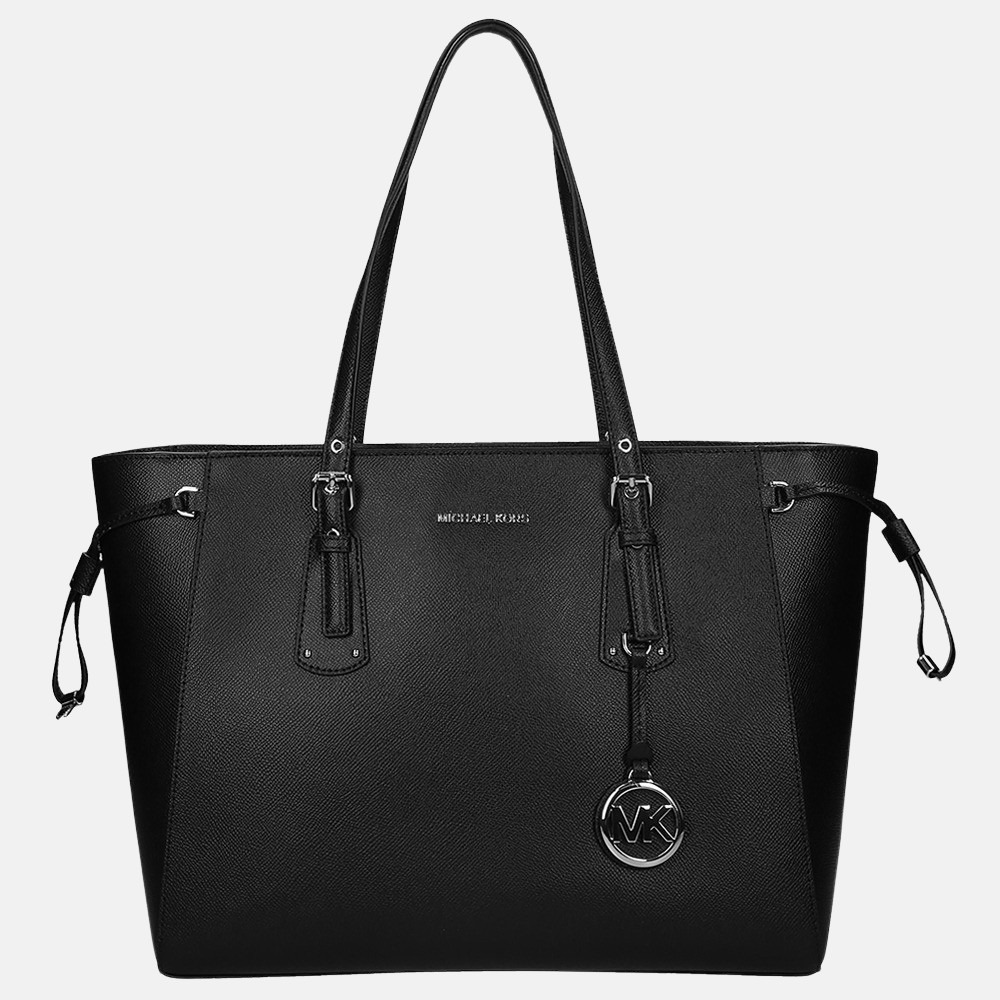 Michael Kors Voyager shopper M black/silver bij Duifhuizen