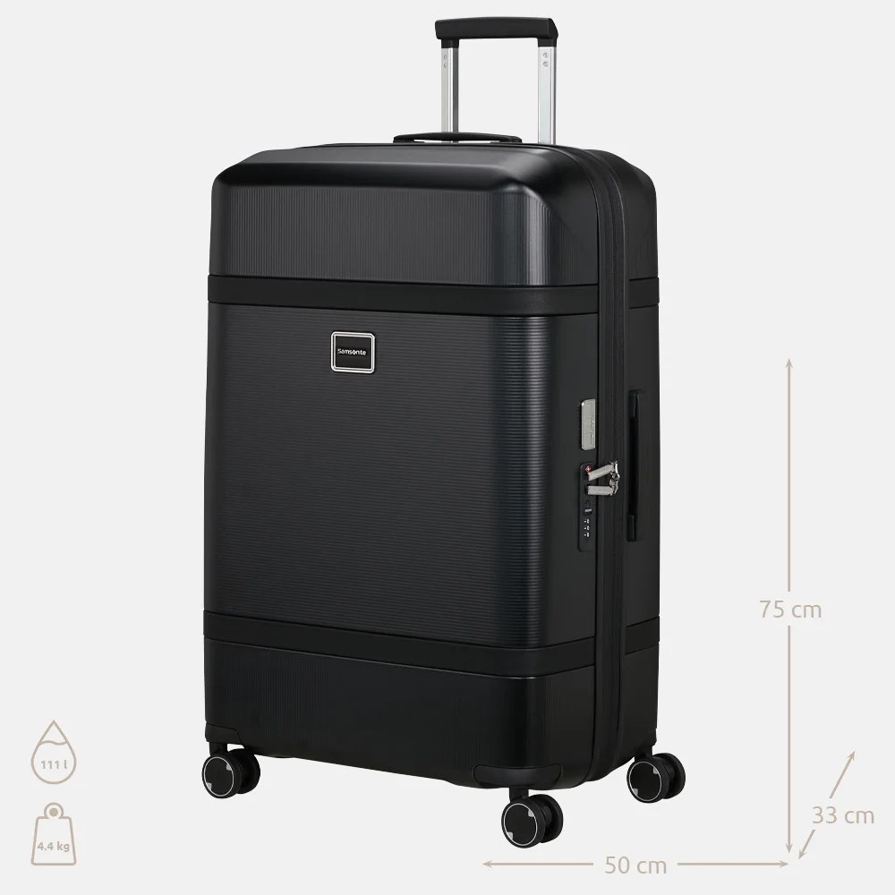 Samsonite Image Spinner reiskoffer expendable 75 cm black bij Duifhuizen