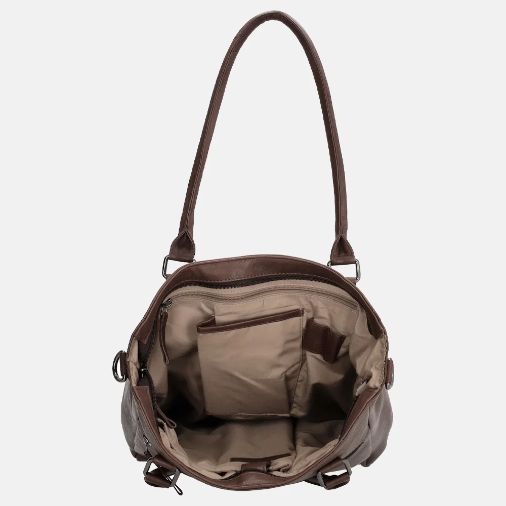 Micmacbags Everyday shopper donkerbruin bij Duifhuizen